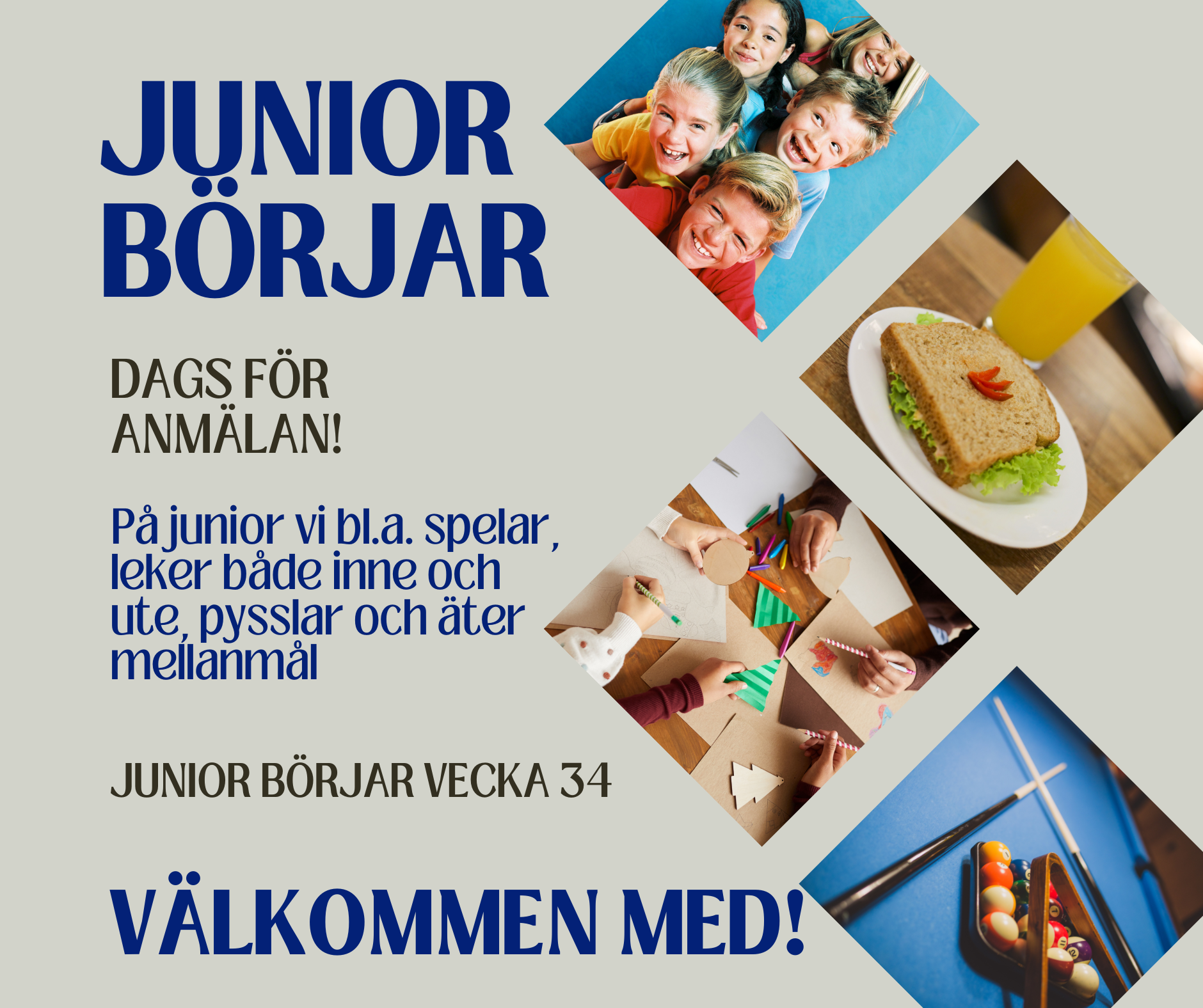 Annons av junioranmälan