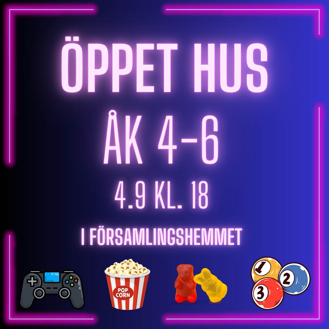 Annons för öppet hus