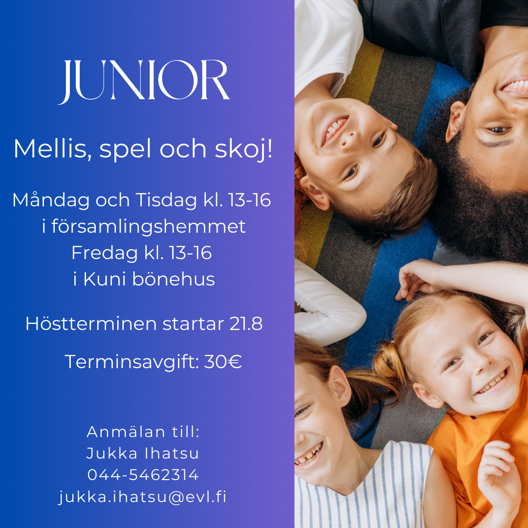 Bild av barn. Affisch för junior