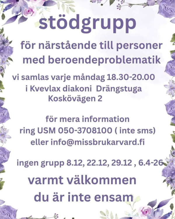 Tillsammans kan vi stöda varandra.