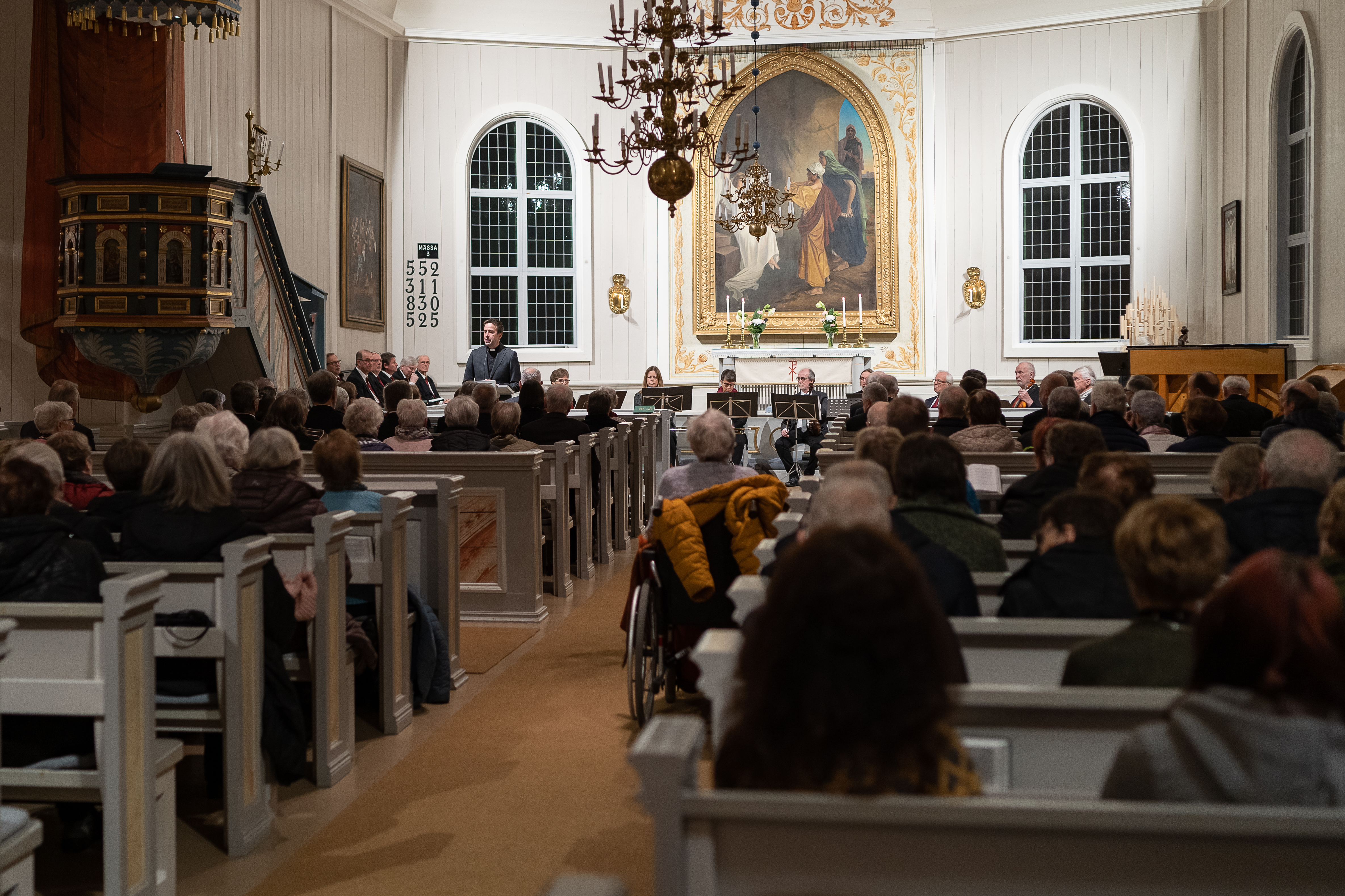 Bild från konsert i Kvevlax kyrka